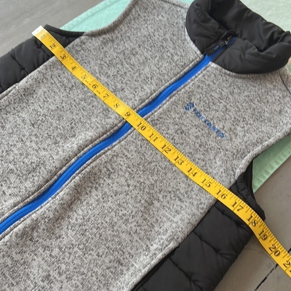 Free Country Boys Full Front Zip Fleece‎ Hybrid Sleeveless Vest - Picture 11 of 12